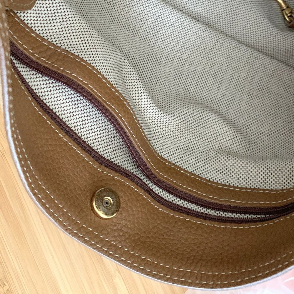 Vintage Canvas Monogram Dooney and Bourke Shoulder Bag - Picture 4 of 10